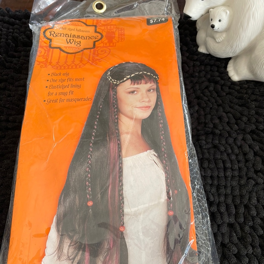 One size fits most  renaissance wig still in packaging